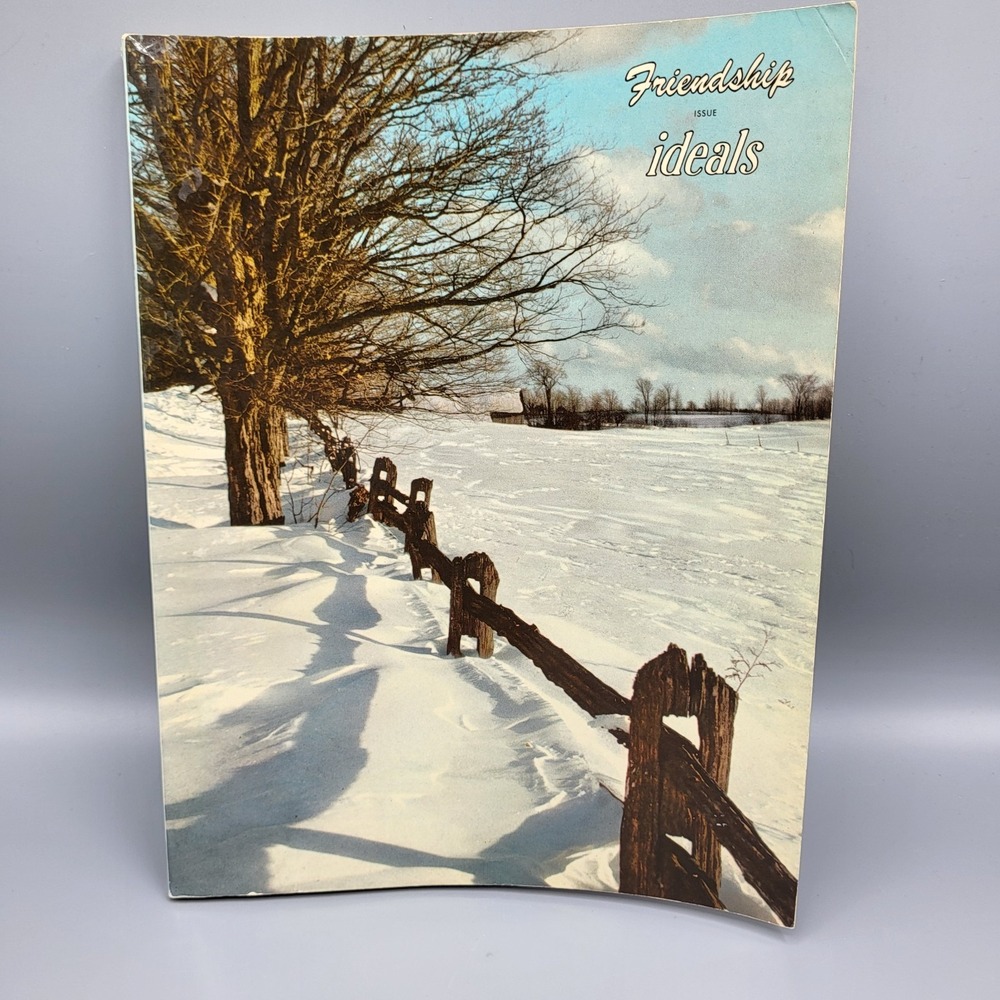 Vintage Ideals Friendship 1957 Vol.14 No.1 Magazine January Poetry Art Poems